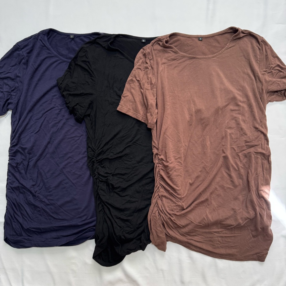 Women's Maternity T-Shirt - black, blue, brown - Picture 2 of 2